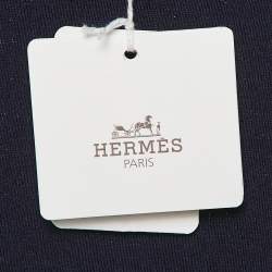 Hermès Purple Wool Knit Crew Neck Sweater Top M