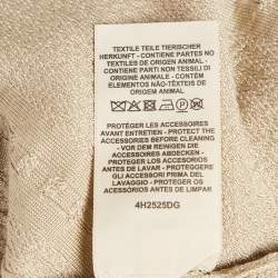 Hermès Grey Beige Maille Torsades Midi Dress S