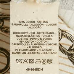 Hermes White Printed Jersey Effet Kaleidoscope Boxy Fit T-Shirt S