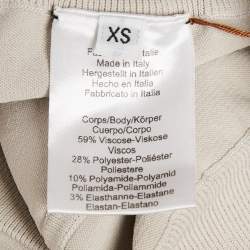 Hermes Grey Stretch Knit Petite Fit Yoga Leggings S