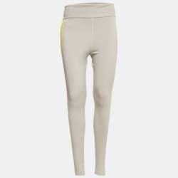 Hermes Grey Stretch Knit Petite Fit Yoga Leggings S