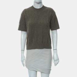 Hermes Gris Etoupe "H" Knitted Top S