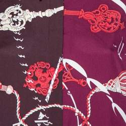 Hermes Multicolor Silk Cles et Badines Printed Classic Shirt L