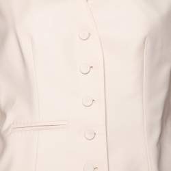 Hermes Light Beige Wool Waistcoat M