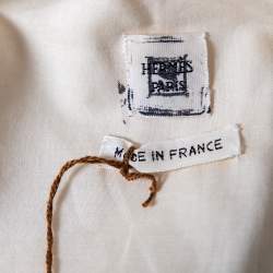Hermes Light Beige Wool Waistcoat M
