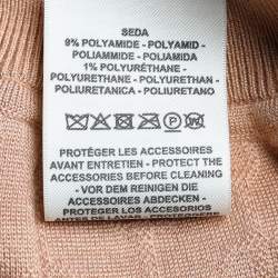 Hermes Beige Torsades Cliquetis Unies Cashmere Jacquard Knit Bootcut Pants M