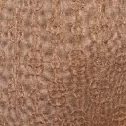 Hermes Beige Torsades Cliquetis Unies Cashmere Jacquard Knit Bootcut Pants M