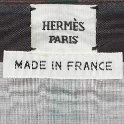 Hermes Multicolor Print Cotton Tunic Top One Size