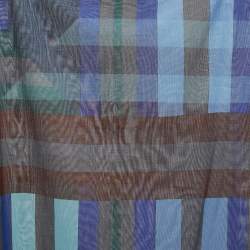 Hermes Multicolor Print Cotton Tunic Top One Size