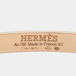 Hermès Kelly Diamond 18k Rose Gold Bracelet
