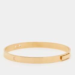 Hermes H d'Ancre Diamonds 18k Rose Gold Bracelet