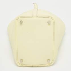 Hermès Jaune Milton Taurillon Clemence Leather Picotin Lock 18 Bag