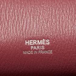 Pre Owned Hermes Bois de Rose Taurillon Clemence Leather Palladium Finish Jypsiere 34 Bag