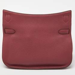 Pre Owned Hermes Bois de Rose Taurillon Clemence Leather Palladium Finish Jypsiere 34 Bag