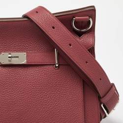 Pre Owned Hermes Bois de Rose Taurillon Clemence Leather Palladium Finish Jypsiere 34 Bag
