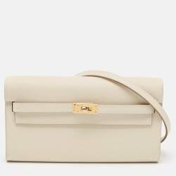 Hermès Craie Epsom Leather Kelly To Go Wallet