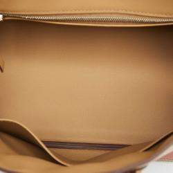 Hermès Biscuit Swift Leather Palladium Finish In and Out Birkin 25 Bag
