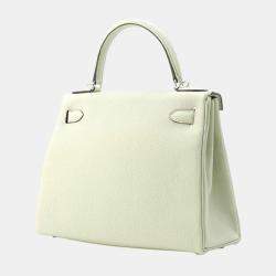 Hermes Grineve Togo Leather Kelly Retourne 28 Top Handle Bag