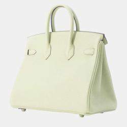 Hermes Grineve Togo Leather 25 Birkin Tote Bag