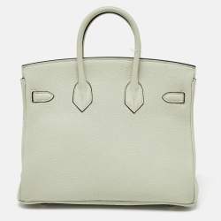 Hermès Gris Neve Togo Leather Silver Finish Birkin 25 Bag