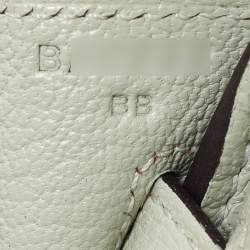 Hermès Gris Neve Togo Leather Silver Finish Birkin 25 Bag