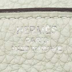 Hermès Gris Neve Togo Leather Silver Finish Birkin 25 Bag