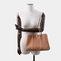 Hermes Gold Negonda Leather TPM Garden Party Tote Bag