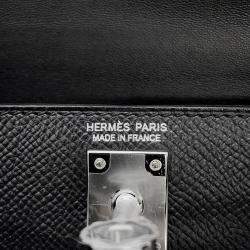 Pre Owned Hermes Black Epsom Mini Kelly Do bag
