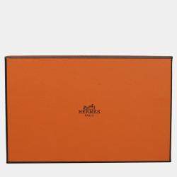 Hermes Grey Leather Fleming Wallet