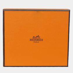 Hermes Vert Amande / Noir Open 24 Compact Wallet