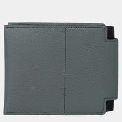 Hermes Vert Amande / Noir Open 24 Compact Wallet