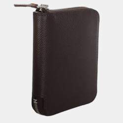 Hermes Rouge Sellier Epsom Compact Silk'In Wallet