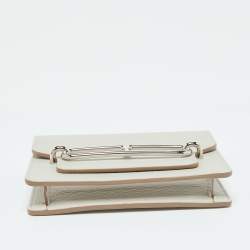 Hermes Evercolor Gris Perle Leather Roulis Slim Wallet