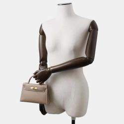 Hermes Etoupe Epsom Mini Kelly Do Bag