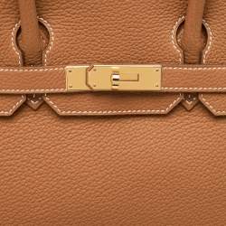 Hermès Gold Togo Leather Gold Finish Birkin 30 Bag