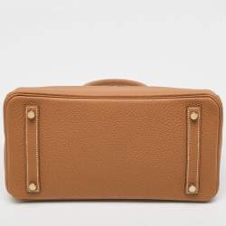 Hermès Gold Togo Leather Gold Finish Birkin 30 Bag