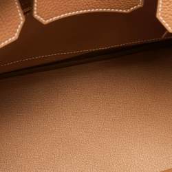 Hermès Gold Togo Leather Gold Finish Birkin 30 Bag