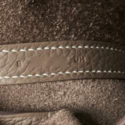 Pre Owned Hermes Etoupe Taurillon Clemence Leather Picotin Lock 18 Bag