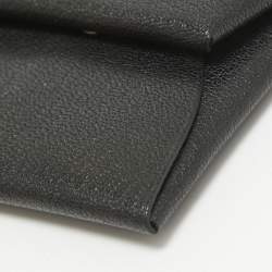 Hermes Noir Chevre Leather Bastia Change Purse