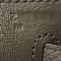 Pre Owned Hermes Etain Togo Leather Gold Finish Kelly Retourne 32 Bag