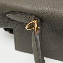 Pre Owned Hermes Etain Togo Leather Gold Finish Kelly Retourne 32 Bag