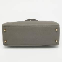 Pre Owned Hermes Etain Togo Leather Gold Finish Kelly Retourne 32 Bag
