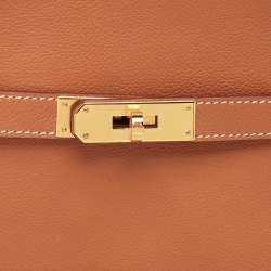 Hermès Gold Evercolor Leather Gold Finish Jypsiere Mini Bag