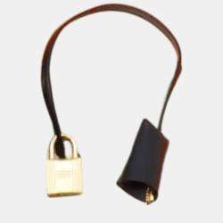 Pre Owned Hermes Herbag Zip Le Tourne Black/Blue Nuit Toile H Berline Vache Hunter Leather Size PM