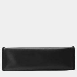 Pre Owned Hermes Herbag Zip Le Tourne Black/Blue Nuit Toile H Berline Vache Hunter Leather Size PM