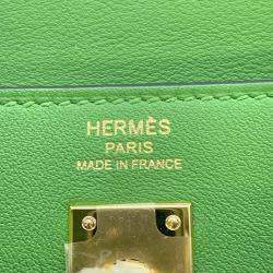 Hermes Kelly Move Vert Yucca Swift Leather