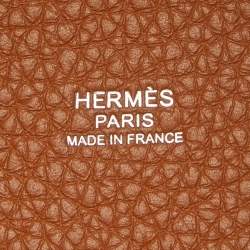 Pre Owned Hermès Gold Taurillon Clemence Leather Picotin Lock 18 Bag