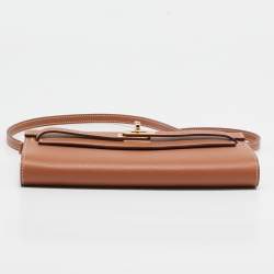 Hermes Gold Evercolor Leather Kelly To Go Wallet