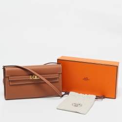 Hermes Gold Evercolor Leather Kelly To Go Wallet