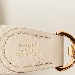 Pre Owned Hermes Beton Taurillon Clemence Leather Evelyne TPM Bag